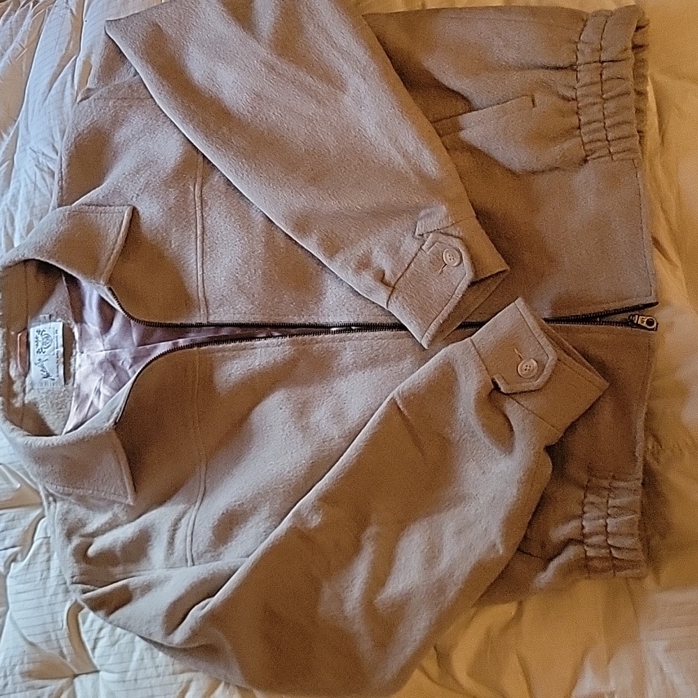 Men's Tan Alpaca Jacket NWOT